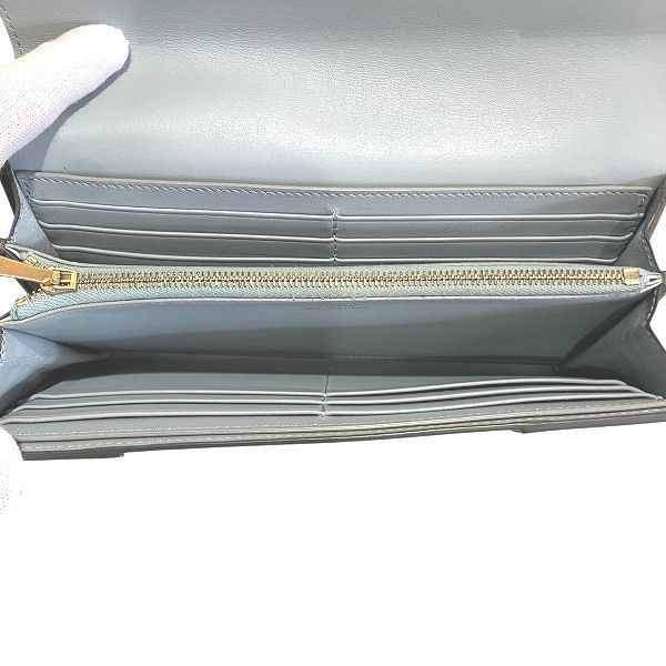 Celine Large Flap Multifunction Gray Leather Wallet — view 5