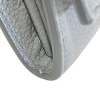 Celine Large Flap Multifunction Gray Leather Wallet — view 8