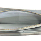 Celine Large Flap Multifunction Gray Leather Wallet — view 6