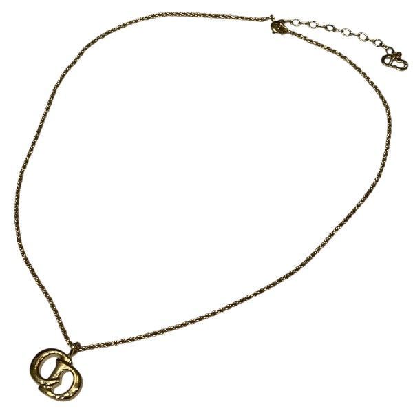 Dior CD Logo Gold Necklace — view 3