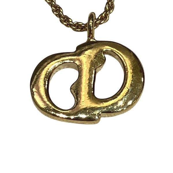 Dior CD Logo Gold Necklace — view 4