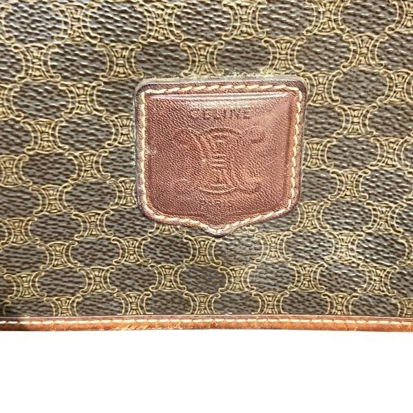 Celine Macadam Brown Shoulder Bag — view 9
