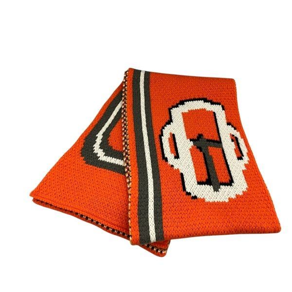 Hermes Sangle-a-Boucle Grande Tenue Cashmere Knit Large Scarf — view 2