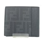 Fendi Zucca Black Leather Bifold Wallet — view 2