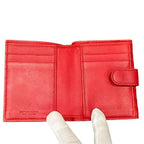 Bottega Veneta Red Leather Bifold Wallet — view 3