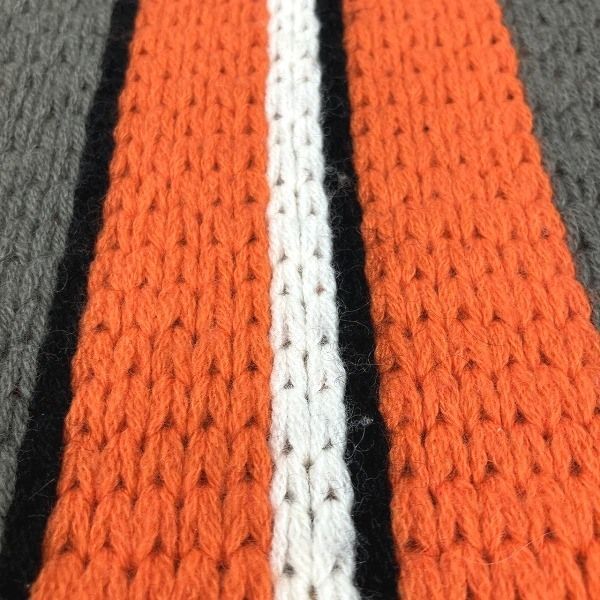 Hermes Sangle-a-Boucle Grande Tenue Cashmere Knit Large Scarf — view 3
