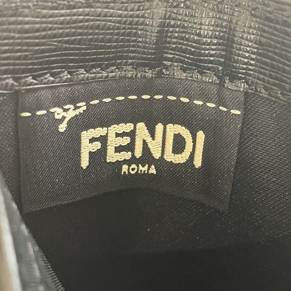 Fendi Zucca Black Leather Bifold Wallet — view 7