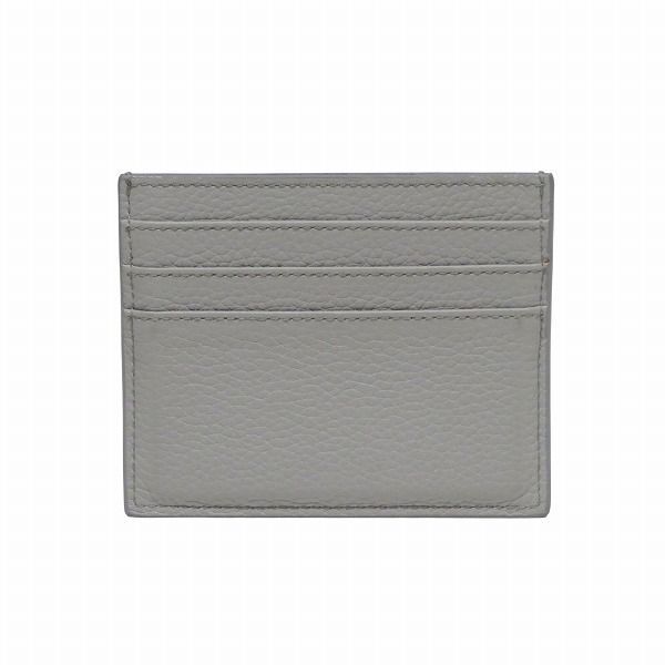 Dior CD Icon Card Holder Case Gray Leather — view 2