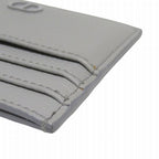 Dior CD Icon Card Holder Case Gray Leather — view 7