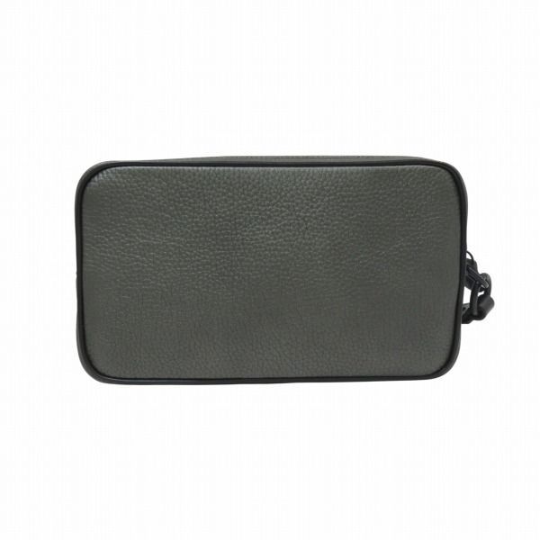 Louis Vuitton Alpha Clutch Leather Gray — view 2