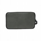 Louis Vuitton Alpha Clutch Leather Gray — view 2