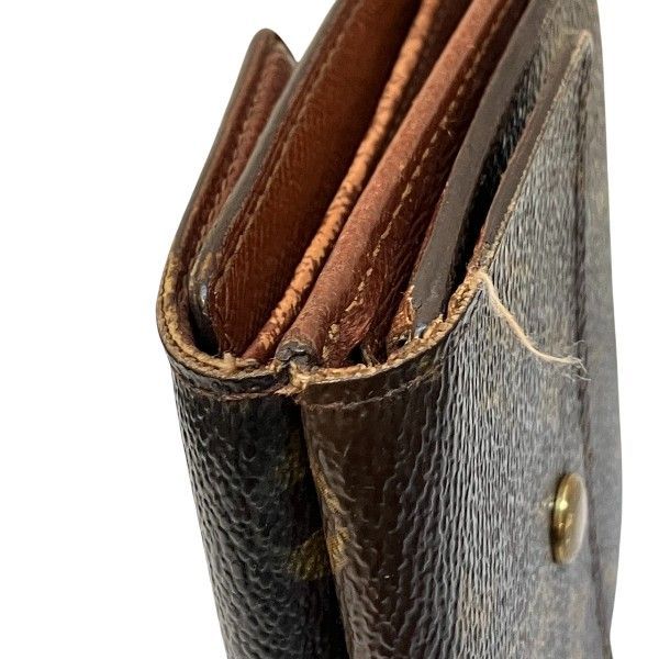 Louis Vuitton Monogram Portefeuille Elise Double Hook Trifold Wallet — view 9