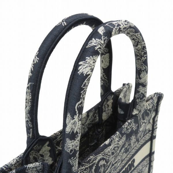 Dior Toile de Jouy Reverse Embroidery Book Toss Small Handbag — view 9
