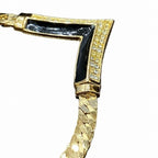 Dior Vintage V-shaped Rhinestone Necklace — view 9