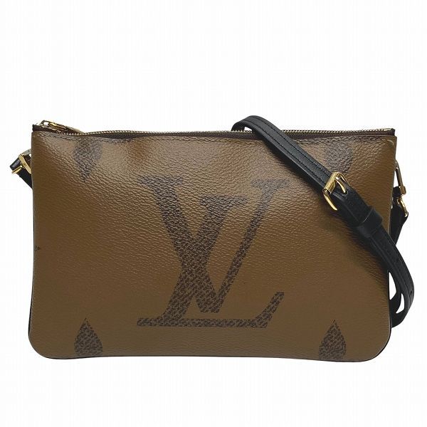 Louis Vuitton Monogram Giant Reverse Pochette Double Zip Shoulder