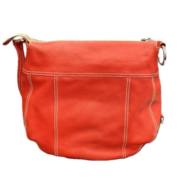 Prada Magenta Red Leather Shoulder Bag — view 2