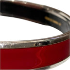 Hermes Enamel MM Cloisonne Red Bangle — view 7