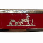 Hermes Enamel MM Cloisonne Red Bangle — view 8