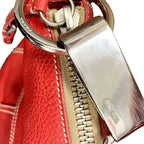 Prada Magenta Red Leather Shoulder Bag — view 6