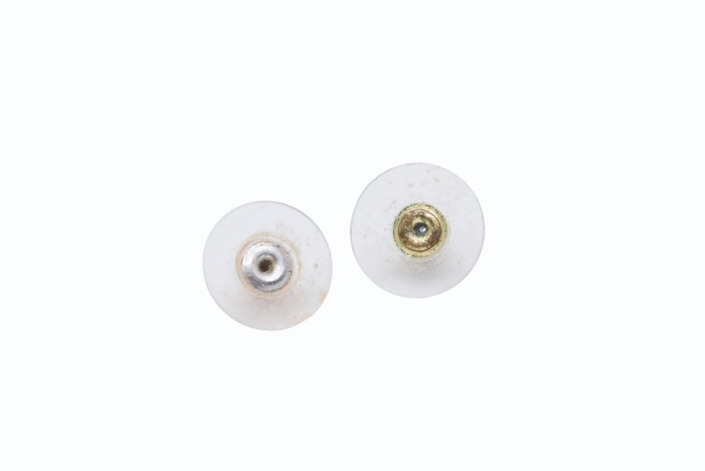 Chanel Earrings CC Logo Rhinestone Red Gold — view 6