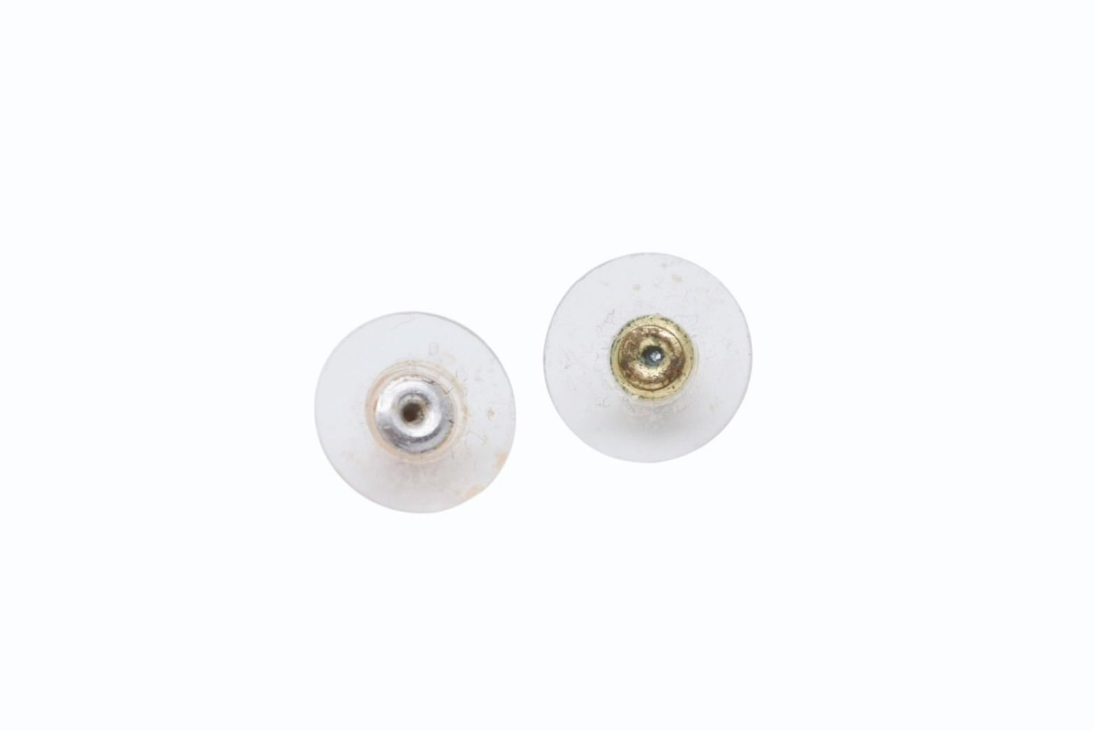 Chanel Earrings CC Logo Rhinestone Red Gold — view 6
