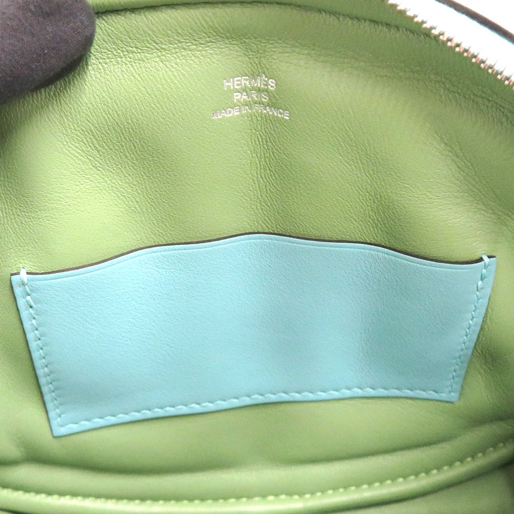 Hermes in the Loop Verso Belt Bag Blue Atoll Vert Cricket — view 6