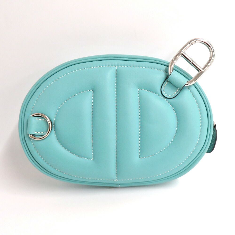 Hermes in the Loop Verso Belt Bag Blue Atoll Vert Cricket — view 2