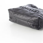 Chanel Caviar Leather 22 Mini Chain Shoulder Bag So Black — view 6