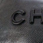 Chanel Caviar Leather 22 Mini Chain Shoulder Bag So Black — view 9