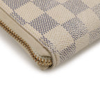 Louis Vuitton Damier Azur Zippy Compact Wallet Zip Around Bifold — view 3
