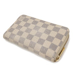 Louis Vuitton Damier Azur Zippy Compact Wallet Zip Around Bifold — view 2