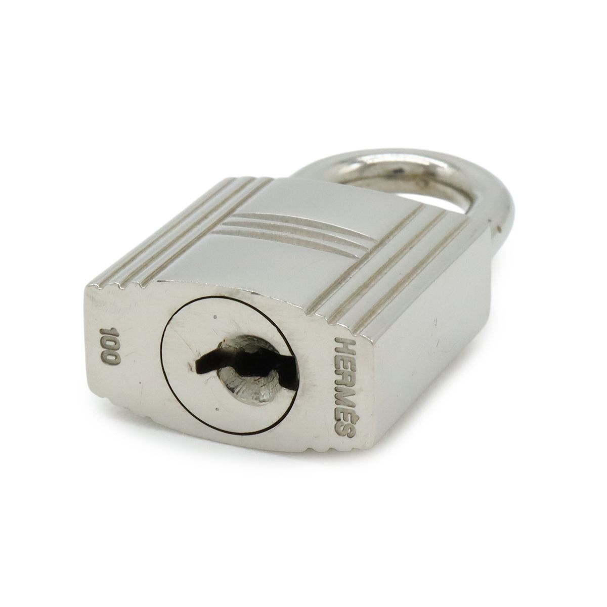 Hermes Cadena Padlock Key with Metal Silver — view 4