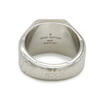Louis Vuitton Signet Ring Monogram Metal Silver — view 4