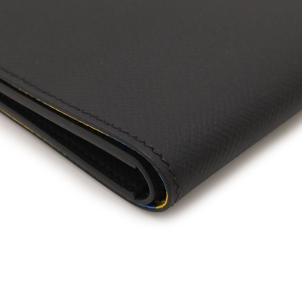 Hermes Citizen Twill Compact Bifold Billfold Wallet Veau Epsom — view 3