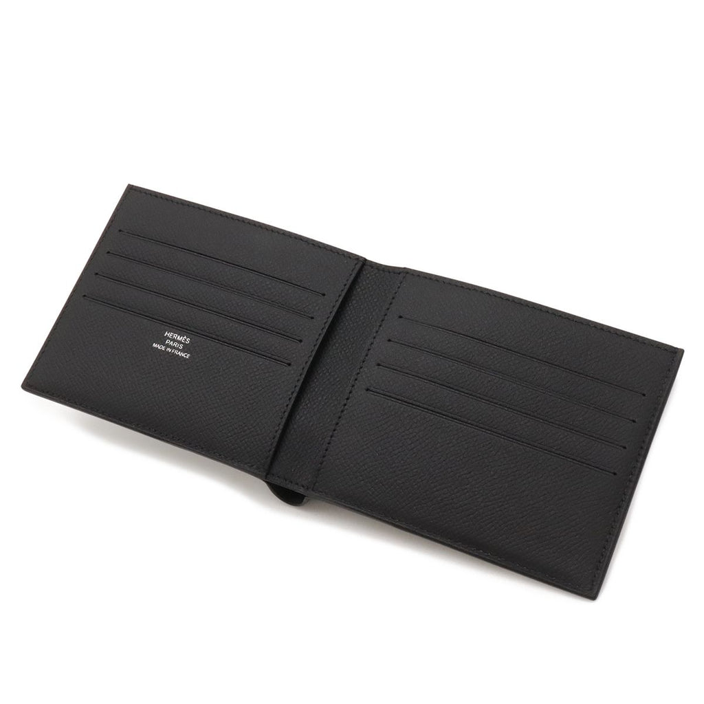 Hermes Citizen Twill Compact Bifold Billfold Wallet Veau Epsom — view 4