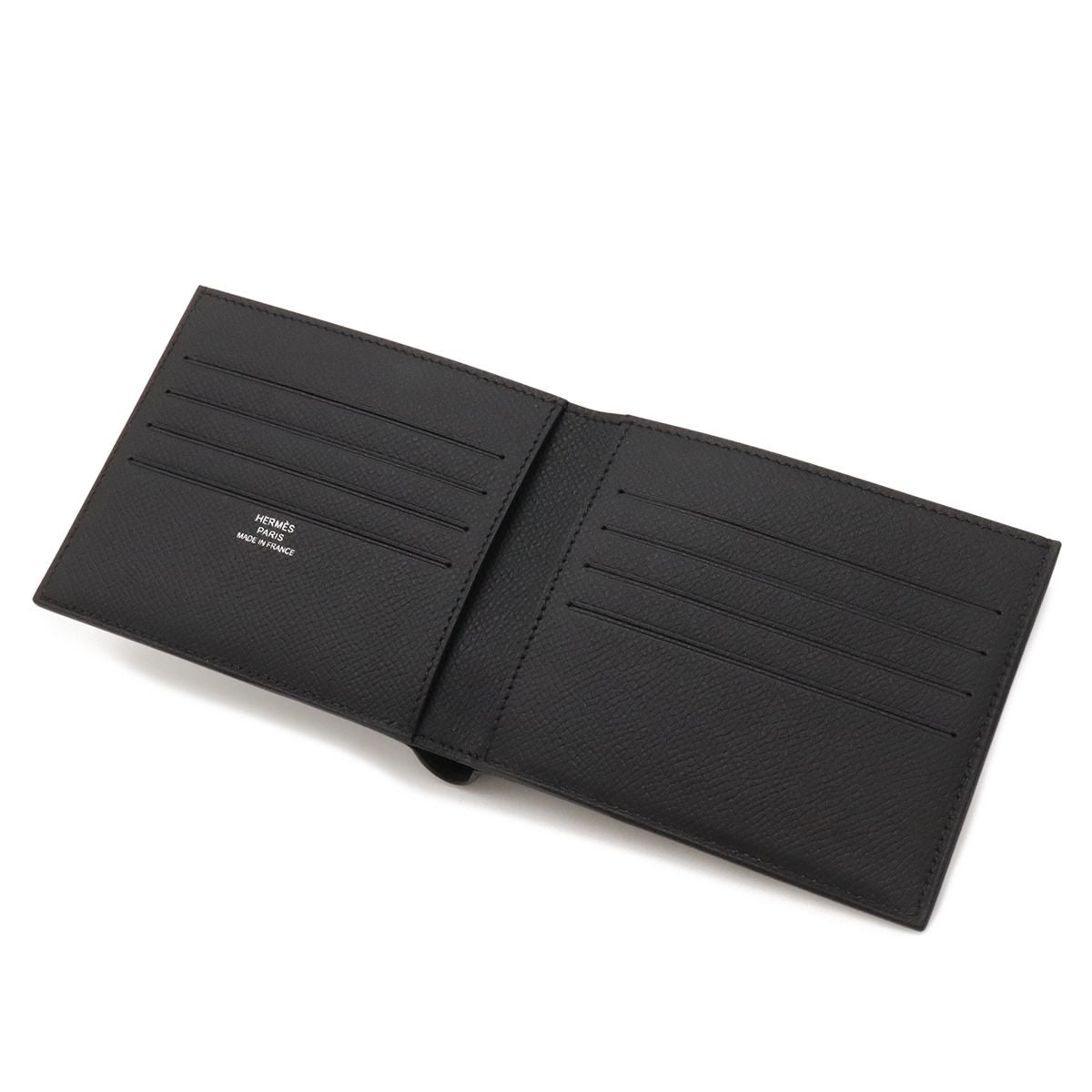 Hermes Citizen Twill Compact Bifold Billfold Wallet Veau Epsom — view 4