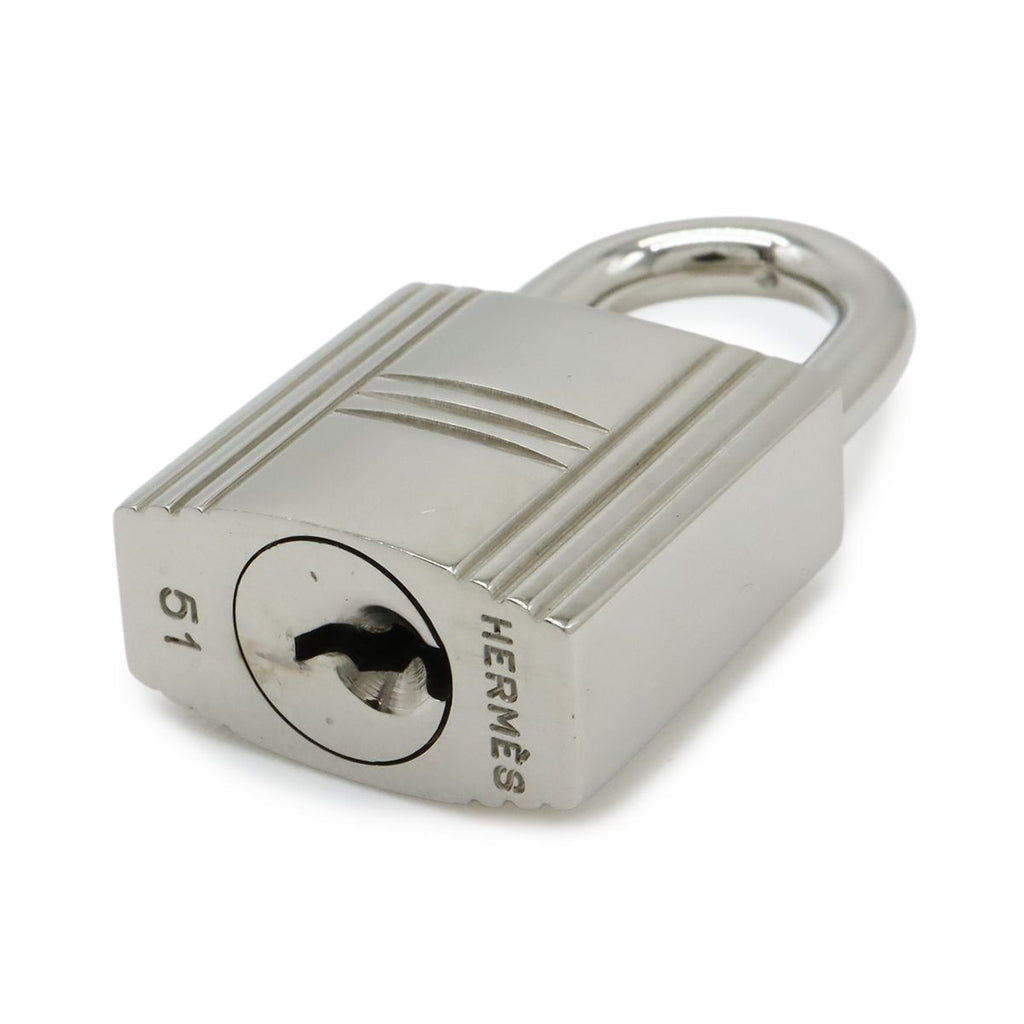 Hermes Cadena Padlock Key with Metal Silver — view 4