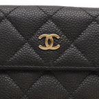 Chanel Quilted CC Logo Bifold Wallet Hook Double — view 4
