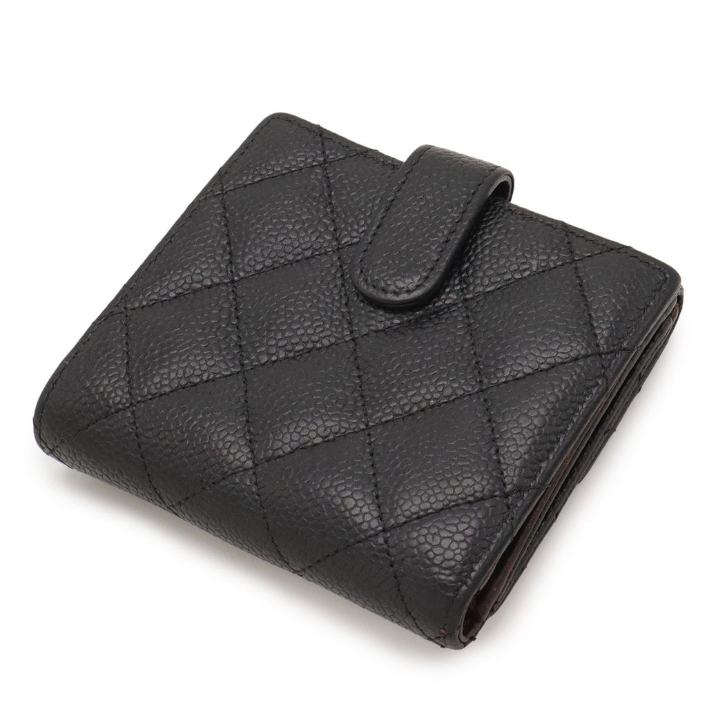 Chanel Quilted CC Logo Bifold Wallet Hook Double — view 2