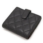 Chanel Quilted CC Logo Bifold Wallet Hook Double — view 2