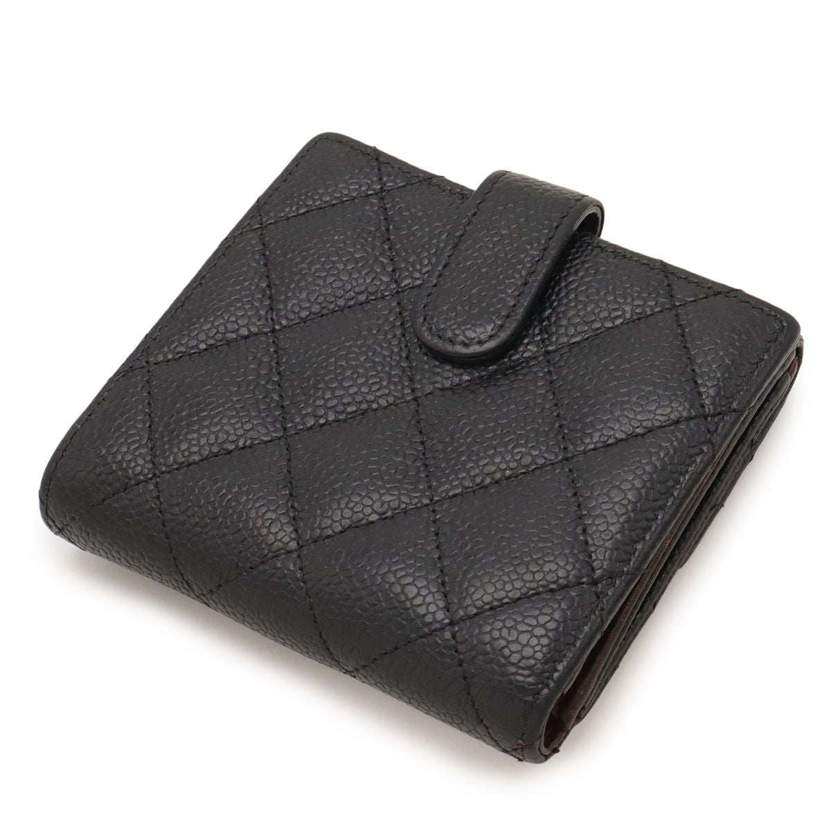 Chanel Quilted CC Logo Bifold Wallet Hook Double — view 2