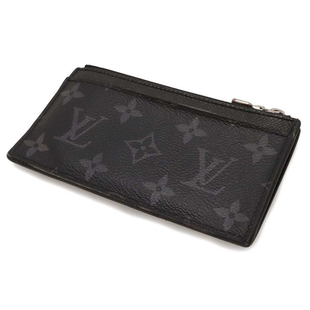 Louis Vuitton Taigarama Monogram Eclipse Coin Card Holder Purse — view 2