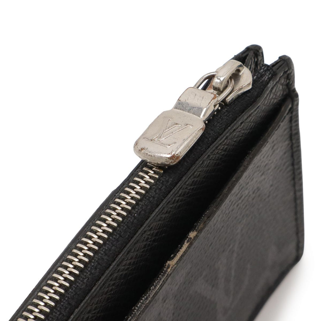 Louis Vuitton Taigarama Monogram Eclipse Coin Card Holder Purse — view 4
