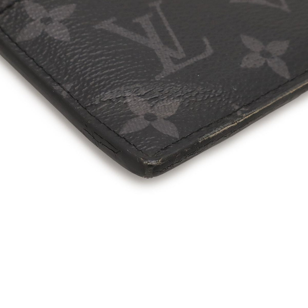 Louis Vuitton Taigarama Monogram Eclipse Coin Card Holder Purse — view 3