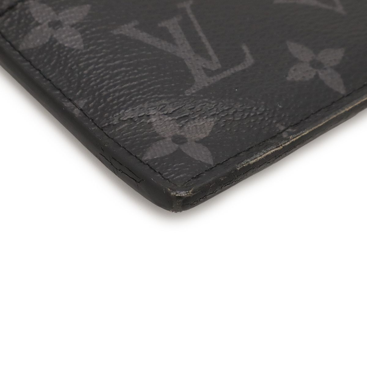 Louis Vuitton Taigarama Monogram Eclipse Coin Card Holder Purse — view 3
