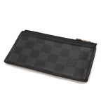 Louis Vuitton Damier Graphite Coin Card Holder Purse Case — view 2