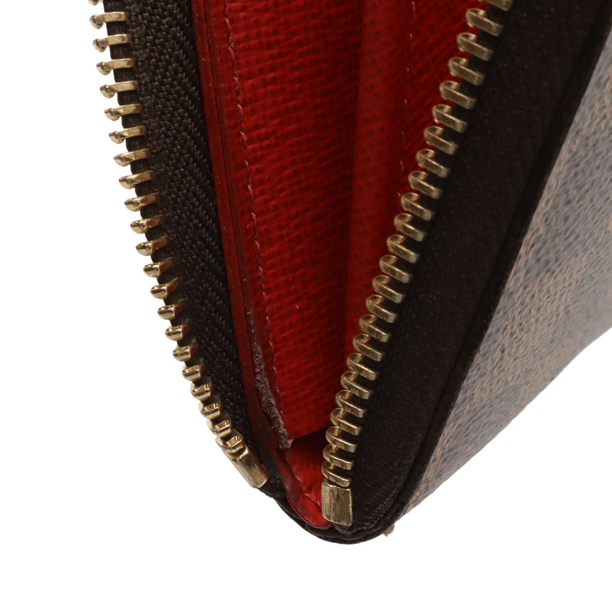 Louis Vuitton Damier Portefeuille Clemence Zip Around Wallet Cerise Red — view 9