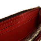 Louis Vuitton Damier Portefeuille Clemence Zip Around Wallet Cerise Red — view 8