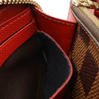 Louis Vuitton Damier Portefeuille Clemence Zip Around Wallet Cerise Red — view 6