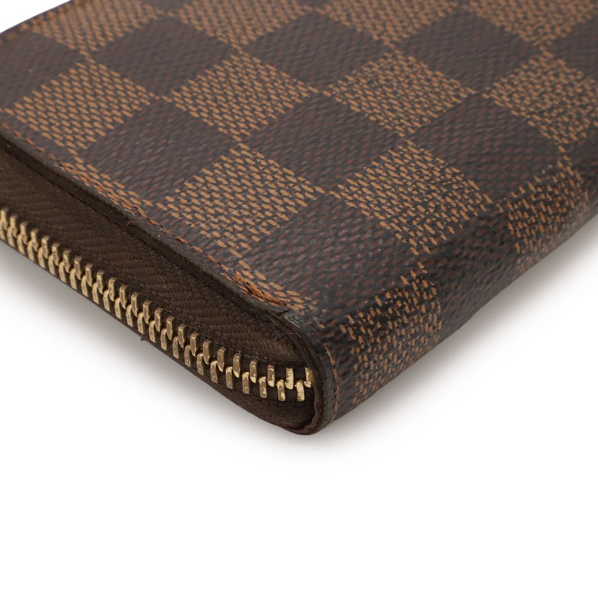 Louis Vuitton Damier Portefeuille Clemence Zip Around Wallet Cerise Red — view 3